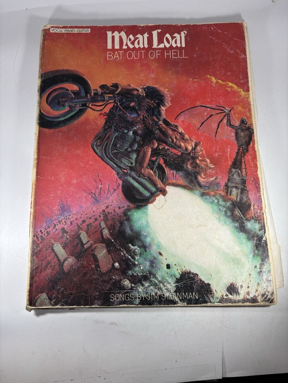 Vtg 1977 Meat Loaf  Bat Out of Hell Piano-Vocal-Guitar Songbook Jim Steinman